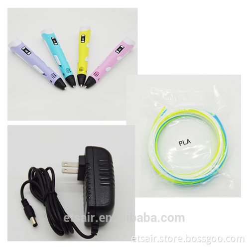 Directly All Colors Silicone 3D Printing Machine 3D Graffiti Printing Pen For Kids